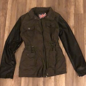 Miss London Olive Utility Jacket